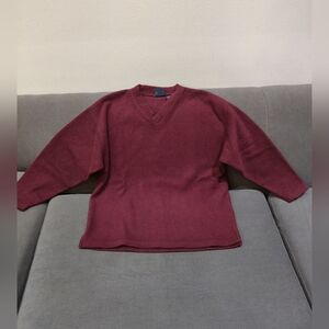 GAP Burgundy V-Neck Sweater